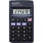 Sharp Pocket Calculator 8 Digit Display 3 Key Memory Battery Powered 60x8x103mm Black Ref EL233SBBK 105562