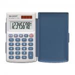 Sharp Handheld Calculator with Hard Cover 8 Digit 3 Key Memory Solar/Battery 64x11x105mm White Ref EL243S 105563