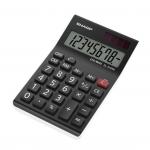 Sharp Desktop Calculator 8 Digit 4 Key Memory Battery/Solar Power 77x10x125mm Black Ref EL310ANWH 105565
