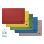 Elba Document Wallet Half Flap 285gsm Capacity 32mm A4 Assorted Ref 100091110 [Pack 50] 105722