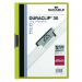 Durable Duraclip Folder PVC Clear Front 3mm Spine for 30 Sheets A4 Green Ref 2200/05 [Pack 25]