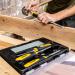 Xtrade X0900044 Chisel Set With Sharpening Stone (4 Piece) 105833