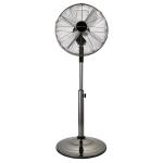 Desk and Pedestal Fan 13 Inch 2 in 1 Adjustable Height 90deg Oscillation with Manual Tilt 3-Speed Silver 105925