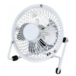Cheap Stationery Supply of 5 Star Facilities Desk Fan 4 Inch with Tilt USB 2.0 Interface 180deg Adjustable H145mm w/Cable 1m White 106143 Office Statationery