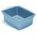 Addis Eco Made From 100% Plastic Xl Rectangular Washing Up Bowl, 12L, Recycled Light Grey 106211