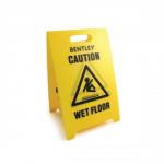 Corrugated Floor Sign - Caution Wet Floor Cleaning in Progress SPC/FSC.01