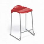 Metalliform WSM Skid Base Classroom Stool 610mm (Red) WSM4SK-RD-DP1