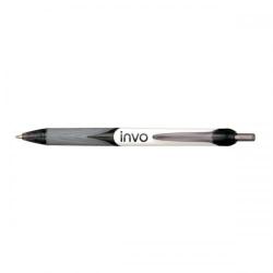 Cheap Stationery Supply of Invo Easyball Ball Pen Retractable 1.0mm Top 0.5mm Line (Black) - 1 x Pack of 12 Ball Pens KB172803Blk Office Statationery