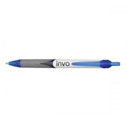 Cheap Stationery Supply of Invo Easyball Retractable Ball Pen (1.0mm Tip 0.5mm Line Blue) - 1 x Pack of 12 Ball Pens KB172803Bl Office Statationery