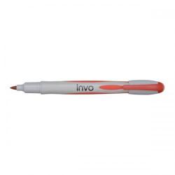 Cheap Stationery Supply of Invo Permanent Fine Marker Pen 0.8mm Line (Red) - 1 x Pack of 12 Marker Pens PY235401Rd Office Statationery