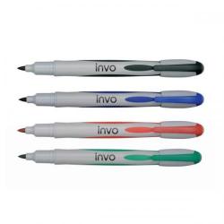 Cheap Stationery Supply of Invo Permanent Fine Marker Pen 0.8mm Line(Assorted Colours) - 1 x Pack of 4 Marker Pens PY235401AS Office Statationery