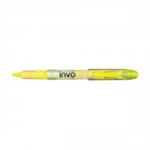 Invo Liquid Ink Highlighter Chisel Tip 1-3mm Line (Yellow) - 1 x Pack of 12 Highlighters HX100400Yw