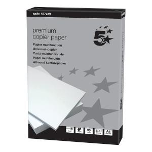 Elite Premium Copier Ream-Wrapped 90gsm A4 White 5 X 500 Sheets 107419