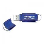Integral Courier Flash Drive USB 3.0 Blue 64GB Ref INFD64GBCOU3.0 107926