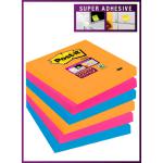 Post-it Super Sticky Colour Notes Pad 90 Sheets Bangkok 76x76mm Ref 654-6SS-EG [Pack 6] 107955