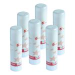5 Star Office Glue Stick Solid Washable Non-toxic Large 40g [Pack 6] 108233