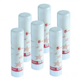 5 Star Office Glue Stick Solid Washable Non-toxic Large 40g [Pack 6] 108233