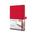 The Sigel A5 Notepads and Notebooks in the CONCEPTUM (Red) design have a softcover and lined pages. The A5 size makes it perfect for on-the-go use. The notebook is sleek and modern with a vibrant red color. The pages are high-quality and bound together securely. Overall, a practical and stylish addition to any stationery collection.