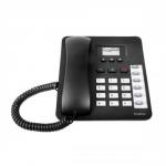 Tecdesk 1000 Portable Corded Wall Mountable Phone Talk Time 2 hours Standby Time 110 hours (Black) TD/1000BK3