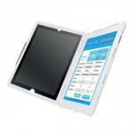 Leitz Complete Privacy Case Portrait View with Stand (White) for New iPad/iPad2 64180001