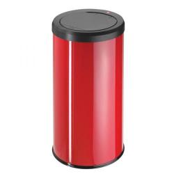 Cheap Stationery Supply of Hailo Big Bin Touch 45 Steel Coated Waste Bin 45 Litres (Red) 0845-150 Office Statationery
