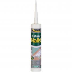 Everbuild Instant Nails Adhesive Cartridge White 290ml Cartridge 111567