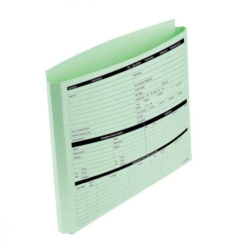 Personnel Wallets Personnel Wallets Extra Capacity Expandable Gusset Green Ref PWG02 Pack 50 112430