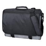 LightPak Wave Messenger Bag Polyester Black/Grey Ref 46069 112489
