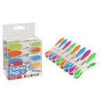 Soft Grip Clothes Pegs 10pk Assorted Colours Soft & Secure dont mark Clothes. 112490