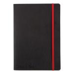 Black By Black n Red Business Journal Soft Cover Ruled and Numbered 144pp A5 Ref 400051204 112557
