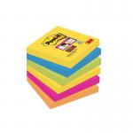 Post-it Super Sticky Removable Notes Pad 90 Sheets 76x76mm Rio Ref 654-6SS-RIO [Pack 6] 112628