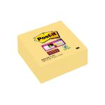 Post-it Super Sticky Note Cube Pad of 270 Sheets 76x76mm Yellow Ref 2028-SSCY 112629