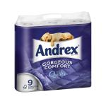 Andrex Toilet Rolls Supreme Quilts 4-Ply 124x103mm 160 sheets White Ref 1102159 [Pack 9] 112926