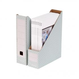 Bankers Box by Fellowes Magazine File Recycled FSC A4 Green/White Ref 4481501 [Pack 10] 112994