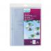 Oxford CD/DVD Punched Pockets 200 Micron Glass Clear Ref 100206995 [Pack 10]