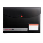 Black n Red by Elba Stud Wallet Polypropylene A4 Opaque Ref 400051532 [Pack 5] 113021
