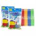 Jumbo Multi Coloured All Weather Plastic Clothes Pegs 24pk 113134