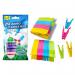 Jumbo Multi Coloured All Weather Plastic Clothes Pegs 24pk 113134