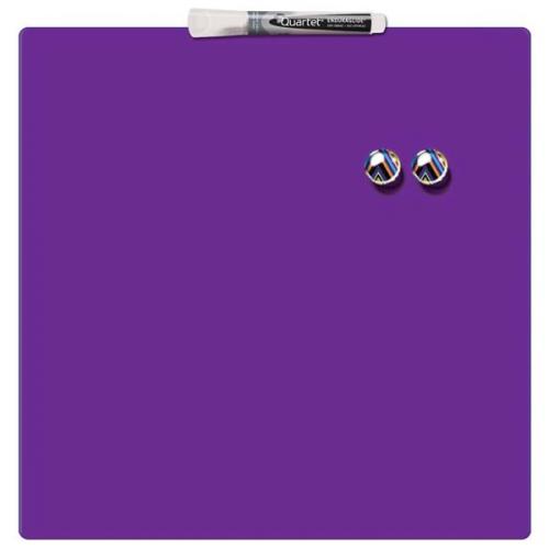 Cheap Stationery Supply of Rexel (360x360mm) Magnetic Dry Erase Board Square Tile (Purple) 1903897 Office Statationery