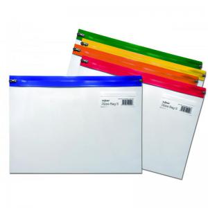 Snopake Zippa Bag S Classic A4 Assorted Ref 12796 Pack 25 113468