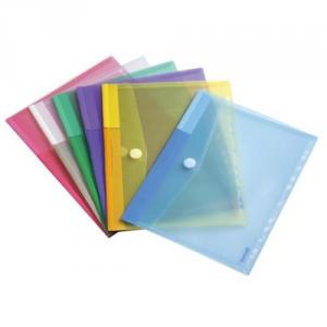 Tarifold T-Collection A4 Punched Wallet Envelope Assorted Colours Pack