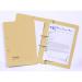 Guildhall Transfer Spring Files with Inside Pocket 315gsm 38mm Foolscap Yellow Ref 349-YLWZ [Pack 25]
