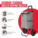 Marino Grey Shopping Trolley on Wheels 45L Capacity Foldable 114041