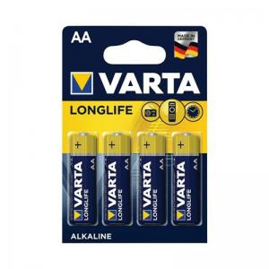 Varta Longlife AA Battery Pack of 4 04106101414 114462