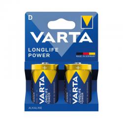 Varta Longlife Power D Alkaline Battery 1.5V (Pack of 2) 4920121422 114595