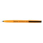 Staedtler 309 Handwriting Pen Fibre Tipped 0.8mm Tip 0.6mm Line Black Ref 309-9 [Pack 10] 11848X