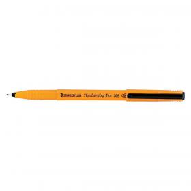 Staedtler 309 Handwriting Pen Fibre Tipped 0.8mm Tip 0.6mm Line Black Ref 309-9 Pack of 10 11848X