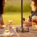 Zero In Citronella Parasol Tealight Holder, Clips To Pole Includes Tea Lights 118679