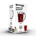 Daewoo Jug Blender with Coffee Grinder Attachment 1500ml Capacity 4 Speed White 119909