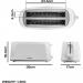 Daewoo Essentials Long Slot Toaster 4 Slice White 119990